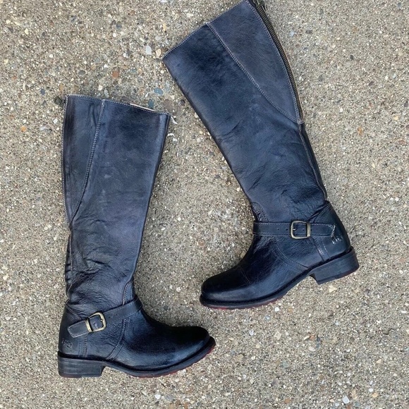 Bed Stu Black Heeled Boots - Picture 2 of 8